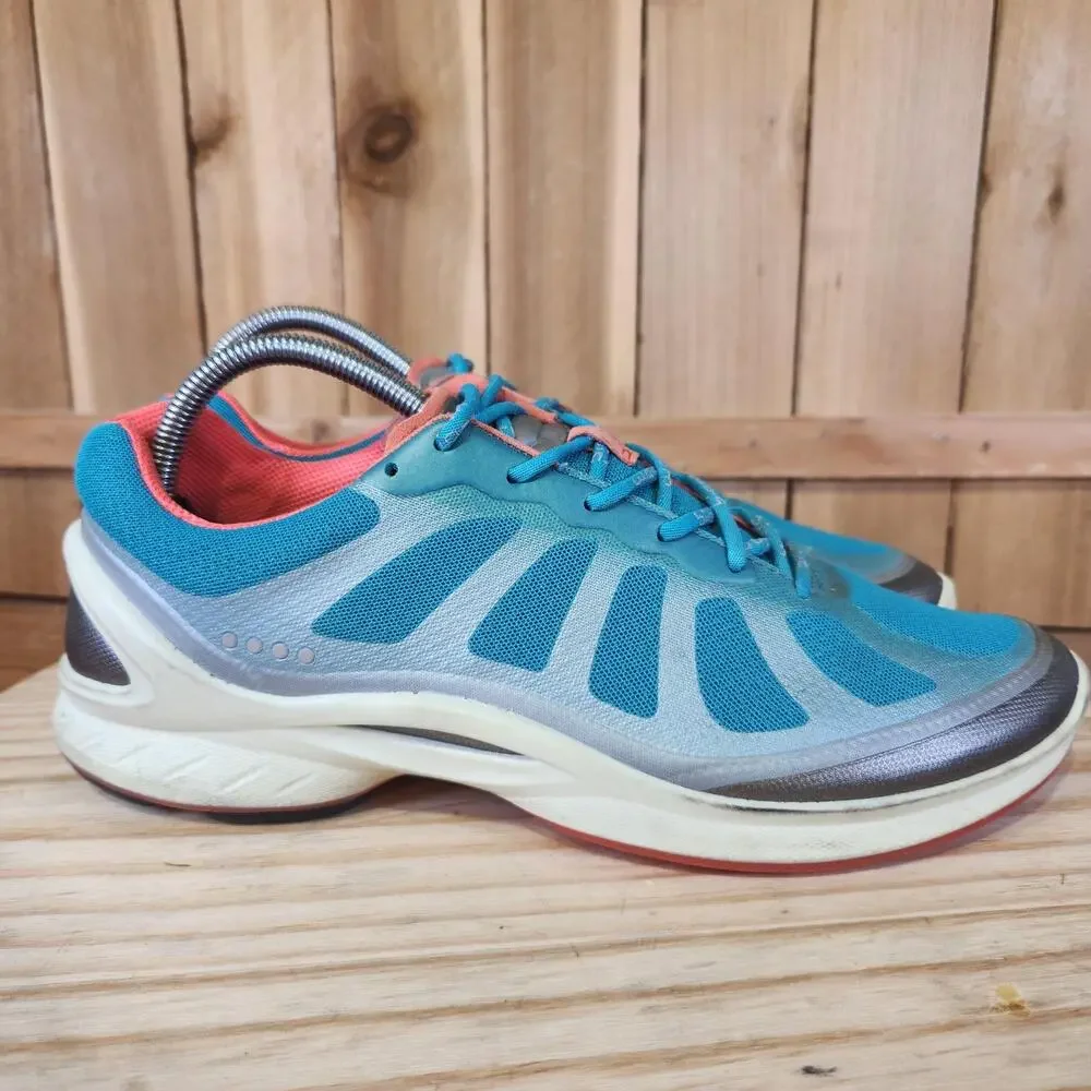 ECCO Biom Fjuel Shoes Mens 8.5 42 Blue Mesh Running Athletic Sneakers Cushioned